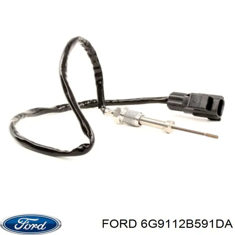 Купить 6G9112B591DA Ford Датчик температуры отработавших газов (ОГ), до катализатора