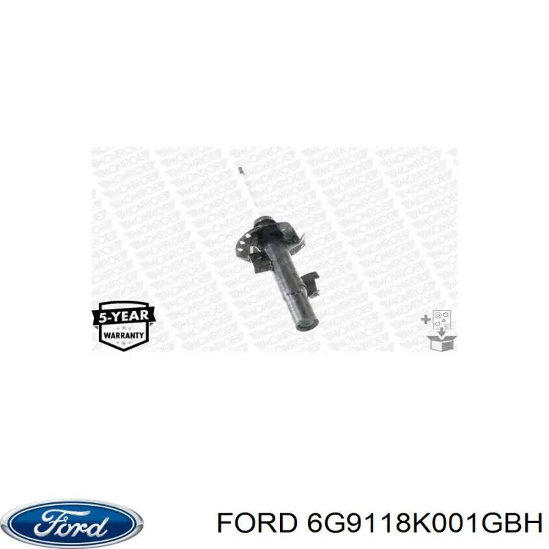 6G9118K001GBH Ford amortecedor dianteiro esquerdo