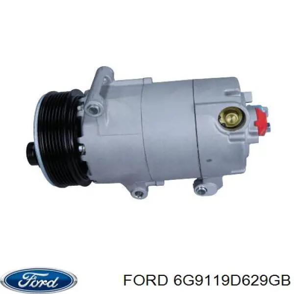 Компрессор кондиционера 6G9119D629GB Ford