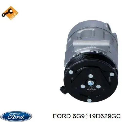 Компрессор кондиционера 6G9119D629GC Ford