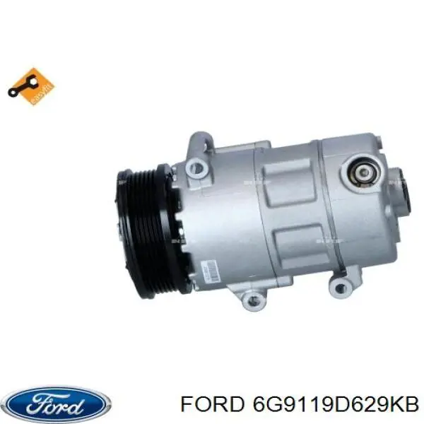 6G9119D629KB Ford compressor de aparelho de ar condicionado