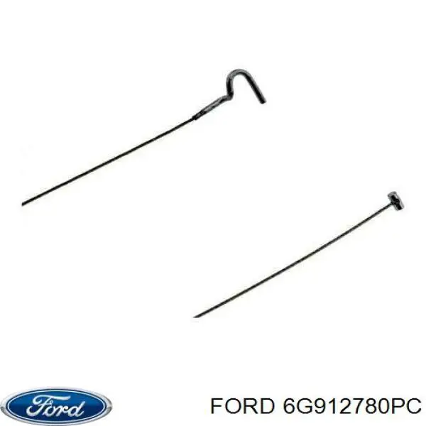 6G912780PC Ford Трос стояночного тормоза передний