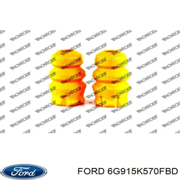 Буфер (отбойник) амортизатора заднего 6G915K570FBD Ford