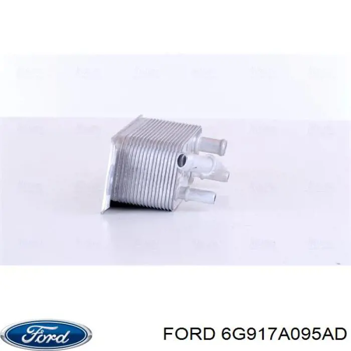 6G917A095AD Ford radiador de óleo
