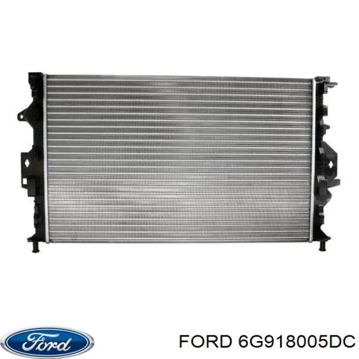 Купить 6G918005DC Ford Радиатор водяной