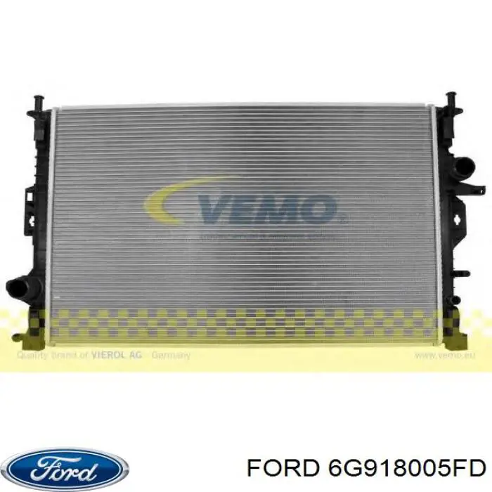 Купить 6G918005FD Ford Радиатор водяной