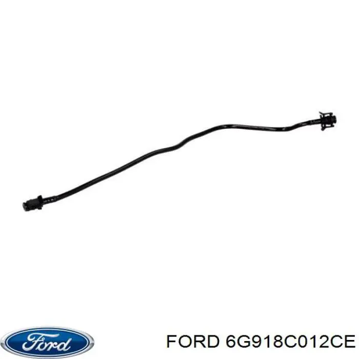6g918c012ce Ford шланг расширительного бачка верхний