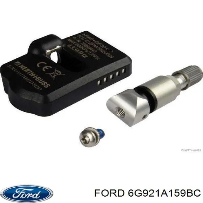 6G921A159BC Ford датчик давления воздуха в шинах