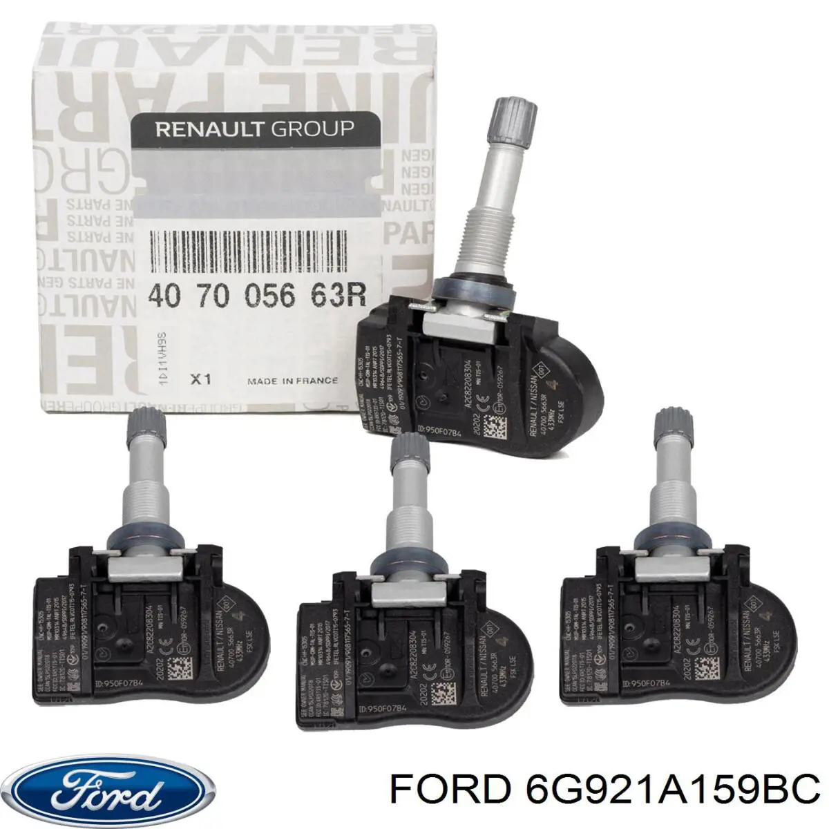 Купить 6G921A159BC Ford Датчик контроля давления в шинах