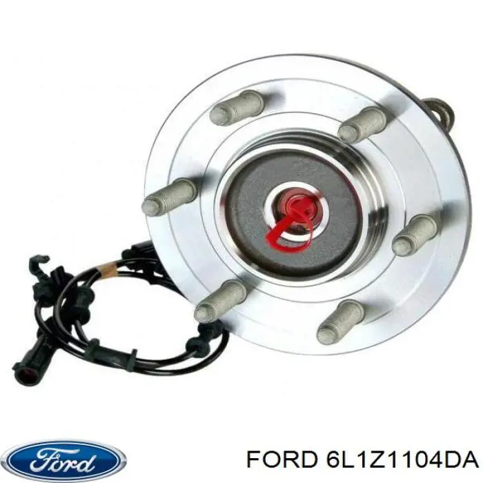 6L1Z1104DA Ford Ступица колеса передняя
