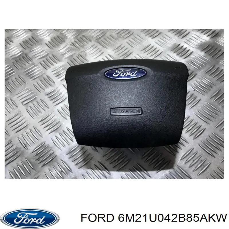 6M21U042B85CD3ZHE Ford cinto de segurança (airbag de condutor)