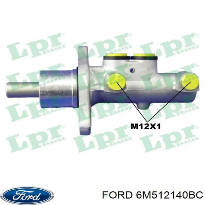 Цилиндр тормозной главный 6M512140BC Ford