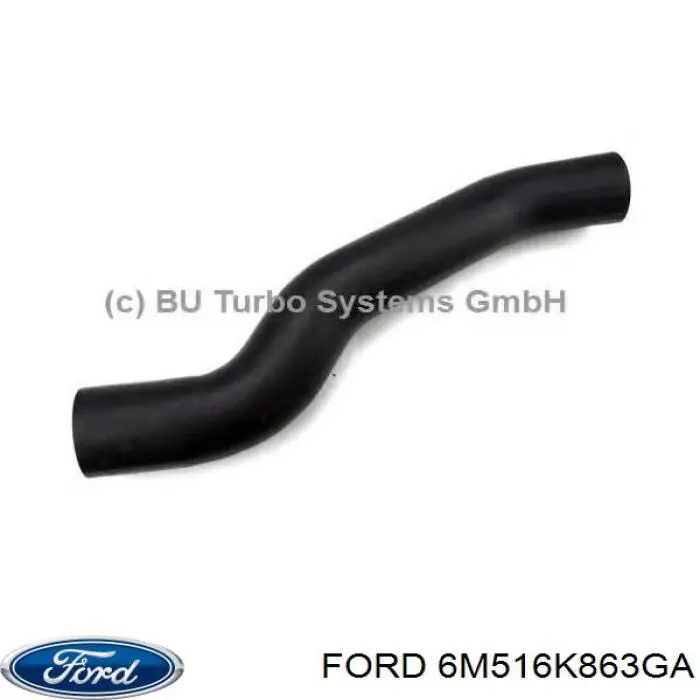 6M516K863GA Ford Патрубок интеркуллера