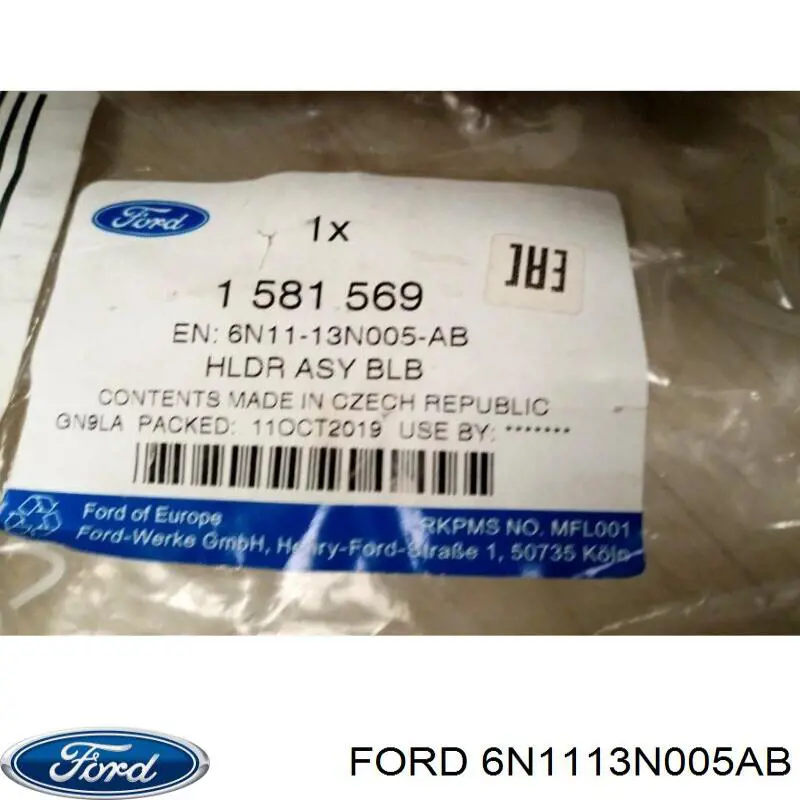 Плата заднего фонаря контактная 6N1113N005AB Ford