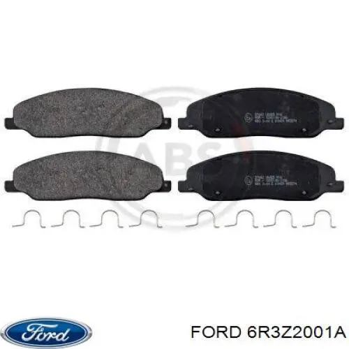 Передние тормозные колодки 6R3Z2001A Ford