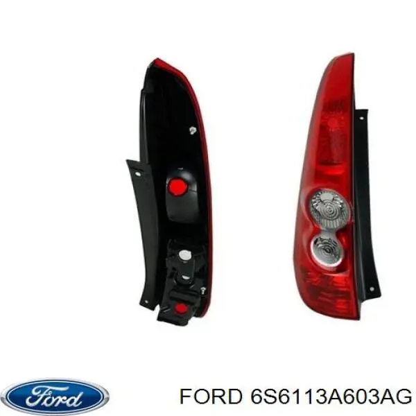 6S6113A603AG Ford фонарь задний левый