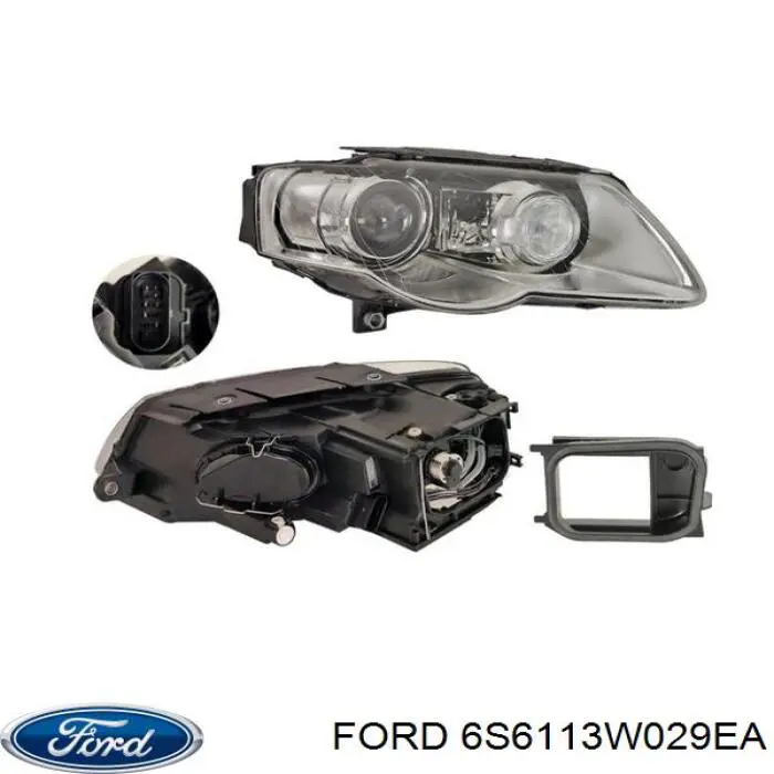 Правая блок фара Ford 6S6113W029EA цена, от 97.56 USD