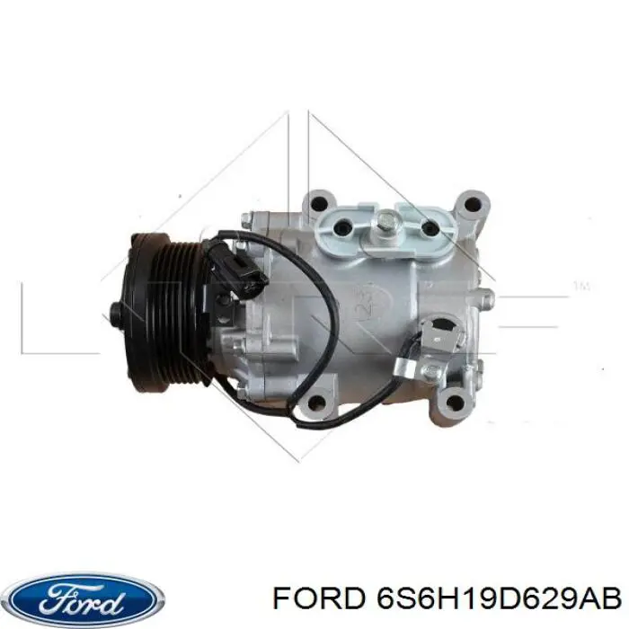 Компрессор кондиционера 6S6H19D629AB Ford