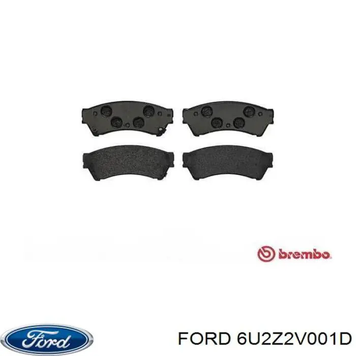 Передние тормозные колодки 6U2Z2V001D Ford