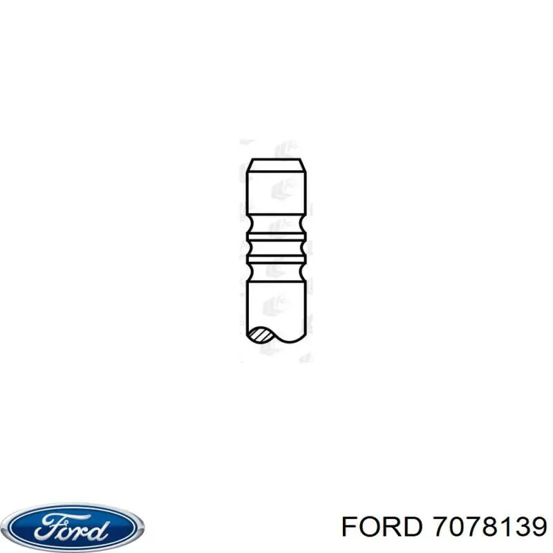Клапан впускной Ford 7078139