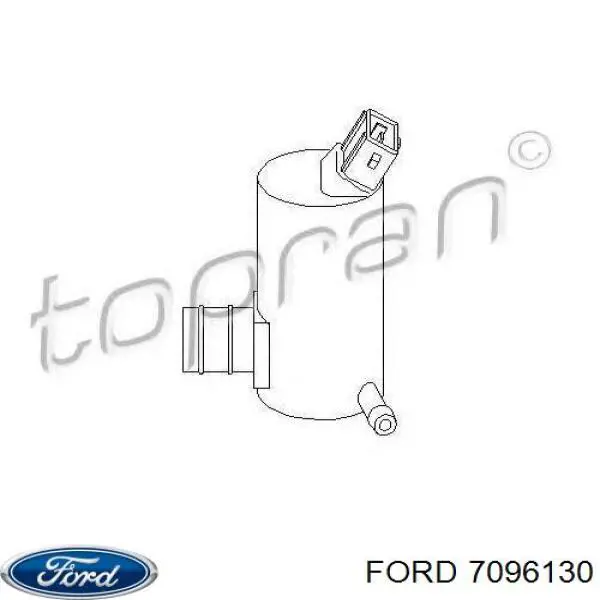 Мотор омывателя стекла передний/задний Ford 7096130