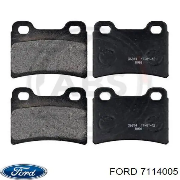 Купить 7114005 Ford Колодки тормозные задние, дисковые