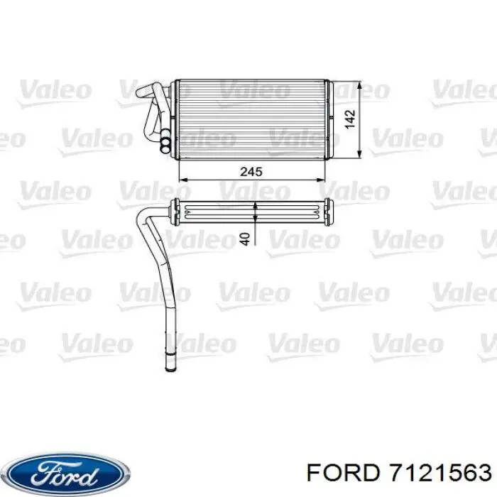 7121563 Ford радиатор печки