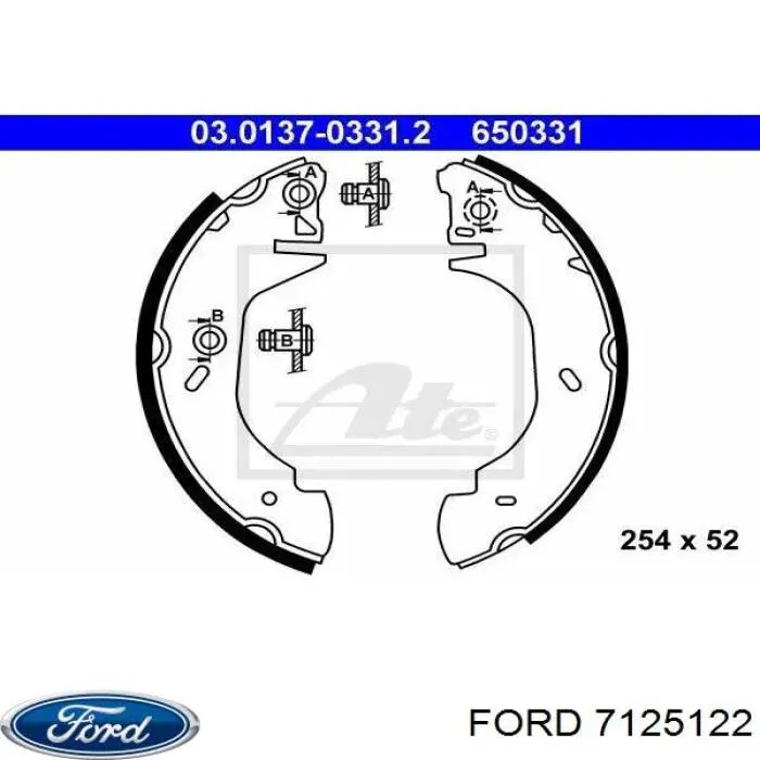 Тормоза рабочие задние ножные и тормозные барабаны Ford 7125122 цена, от 25.13 USD