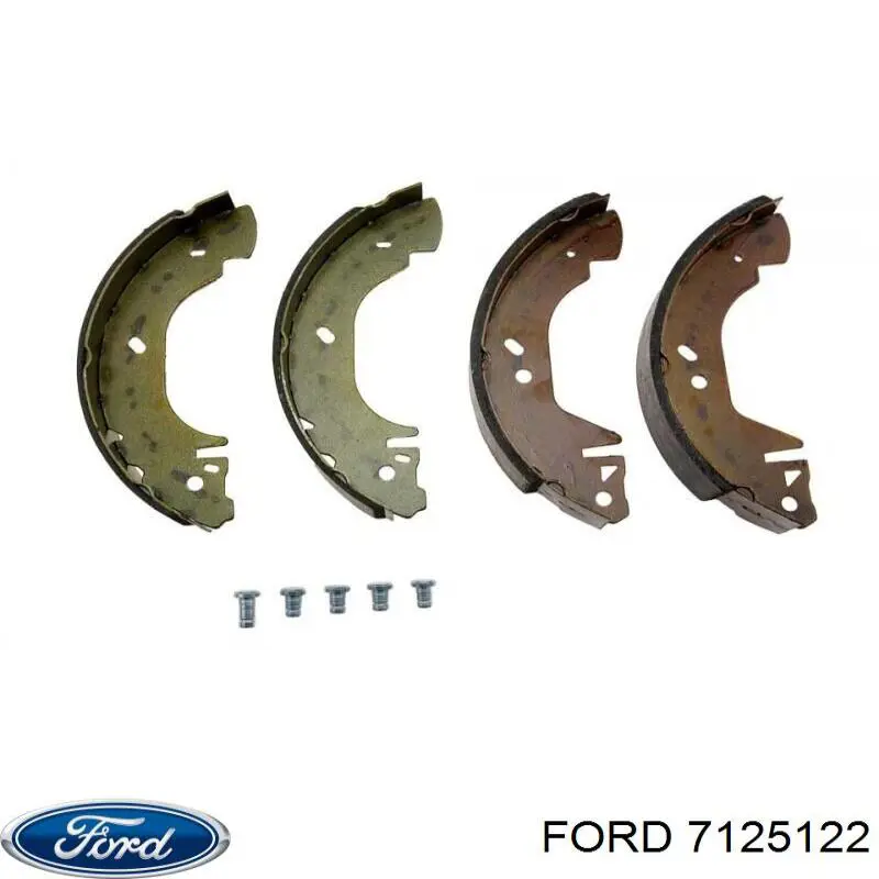 Задние барабанные колодки 7125122 Ford