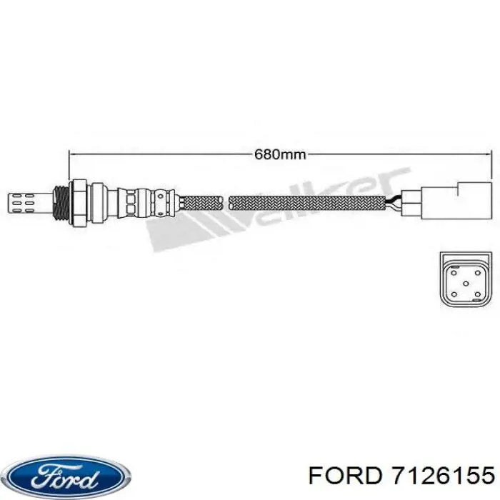 7126155 Ford лямбда-зонд, датчик кислорода