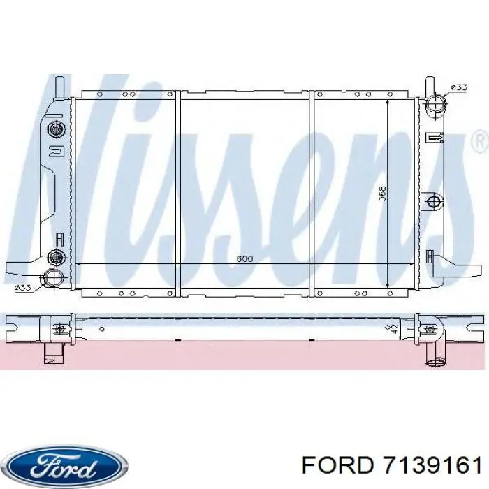 7139161 Ford радиатор