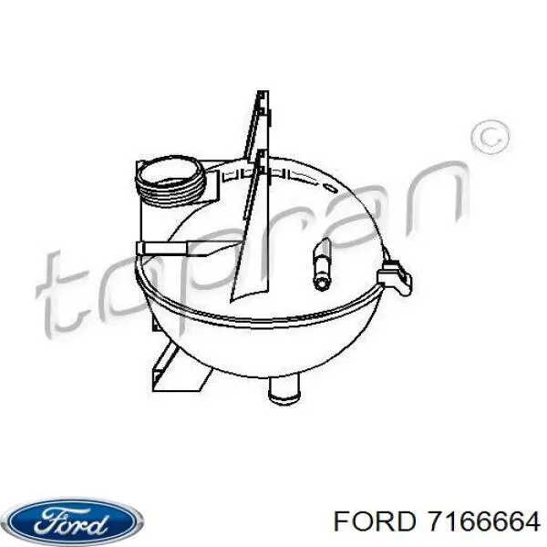 Купить 7166664 Ford Водяной бачок системы охлаждения