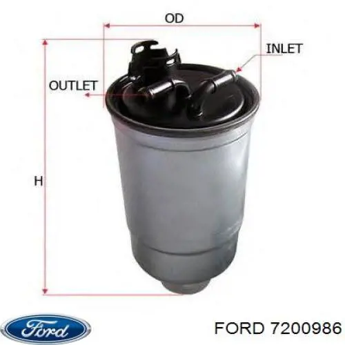 7200986 Ford топливный фильтр