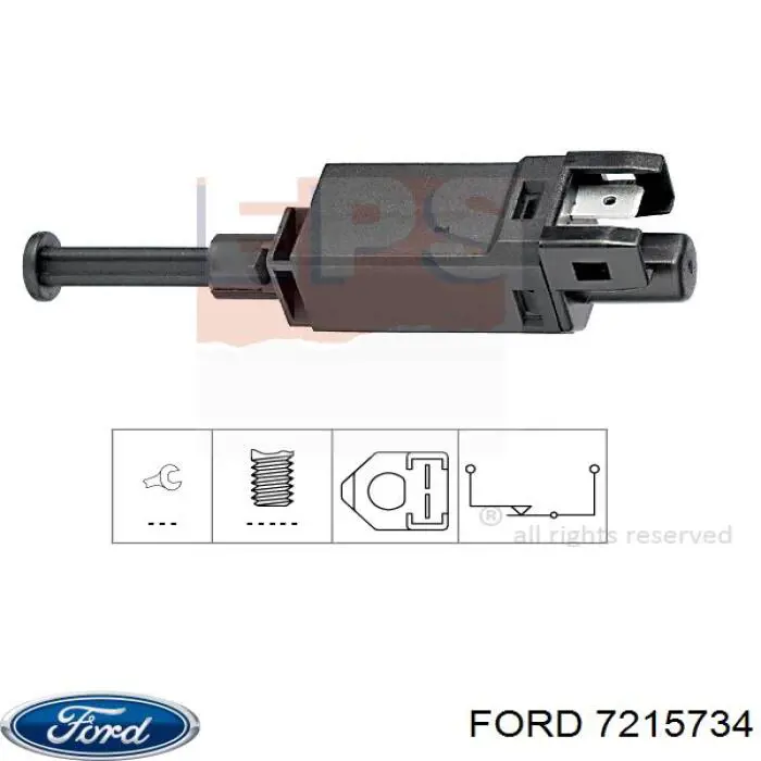 Датчик включения стопсигнала 7215734 Ford