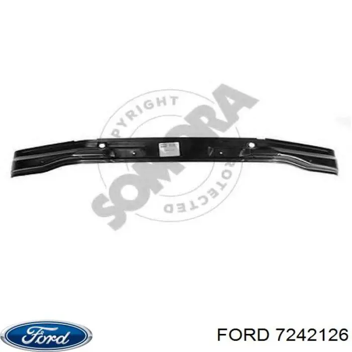 7242126 Ford суппорт радиатора нижний (монтажная панель крепления фар)