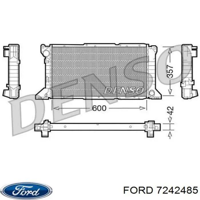 Радиатор охлаждения двигателя Ford 7242485 цена, от 81.20 USD