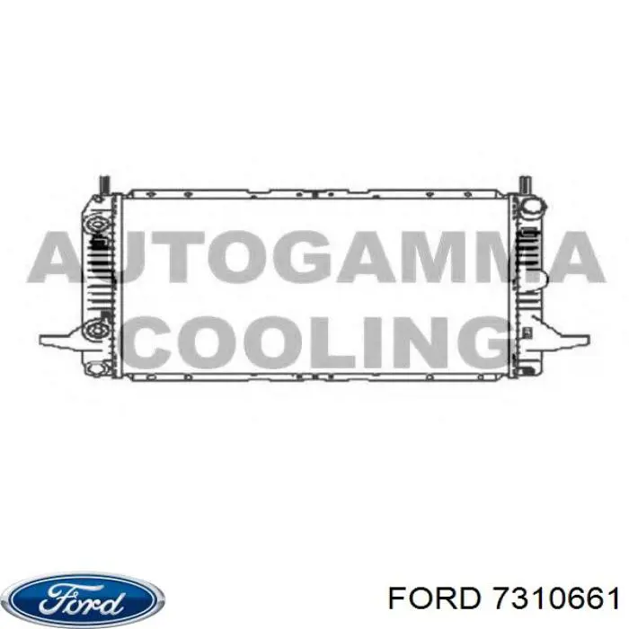 7310661 Ford радиатор