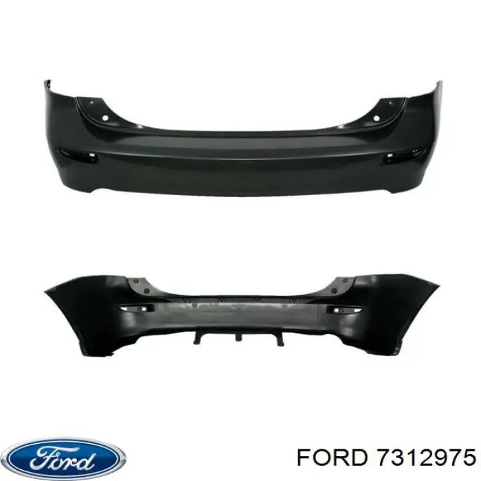 Бампер задний, центральная часть 7312975 Ford