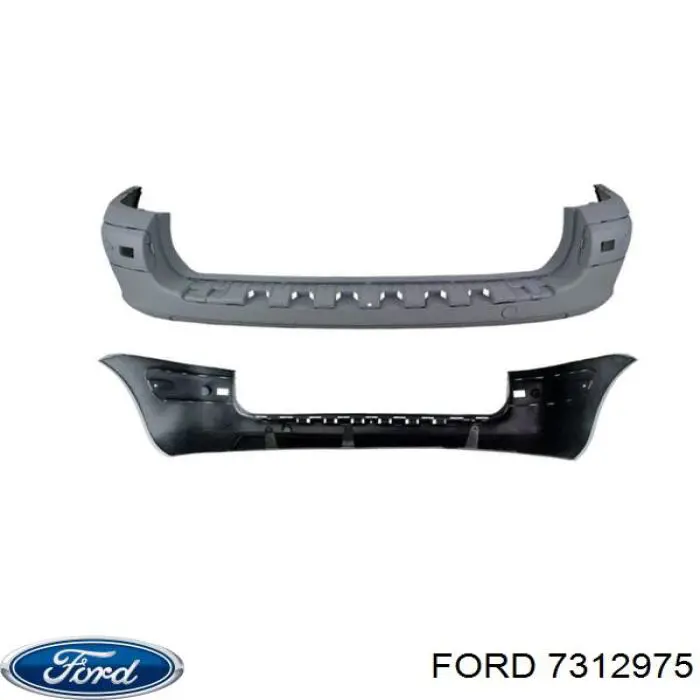 Бампер задний, центральная часть Ford 7312975