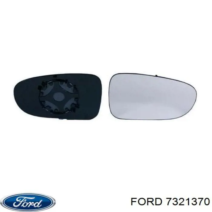 Стекло правого зеркала заднего вида 7321370 Ford