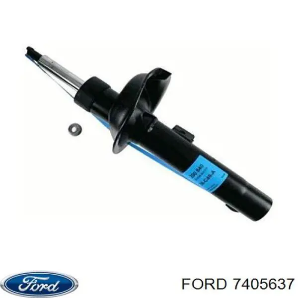 7405637 Ford шланг (патрубок радиатора охлаждения верхний)