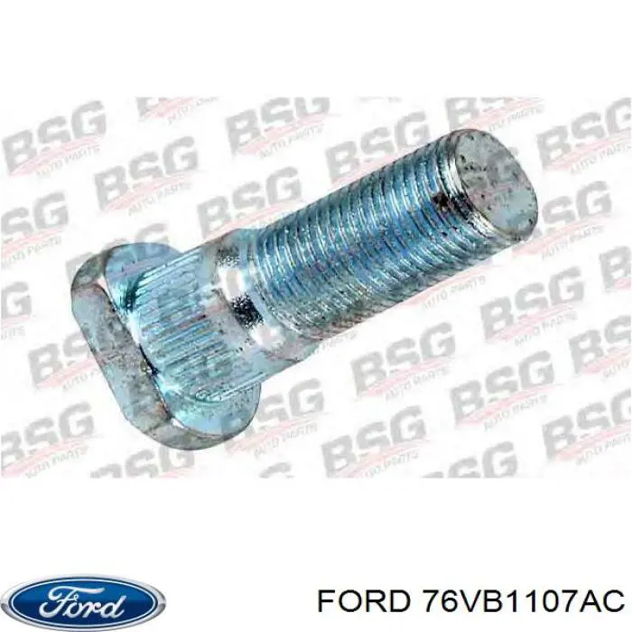 Шпилька колесная, передняя Ford 76VB1107AC цена, от 1.25 USD