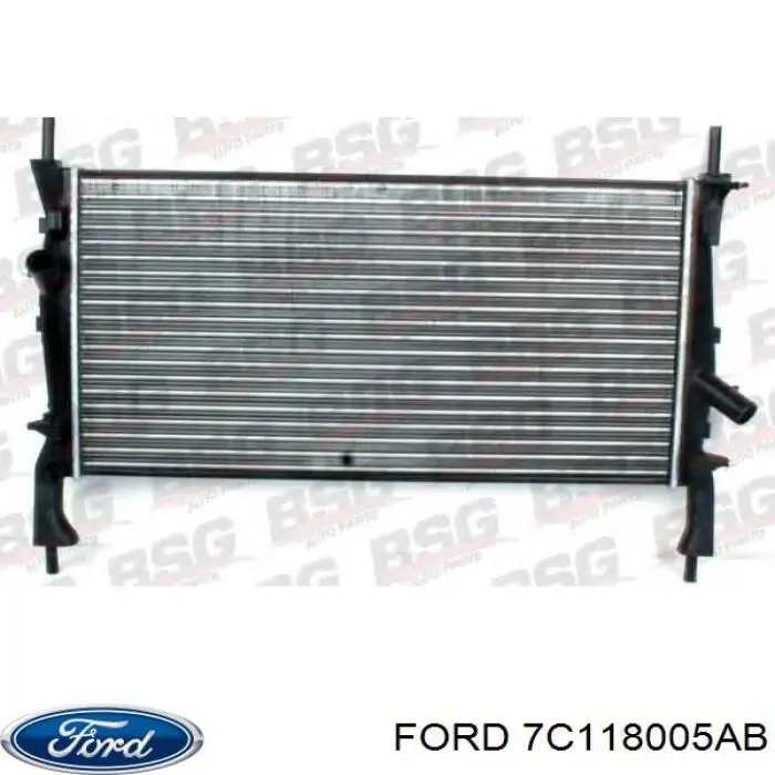 Радиатор охлаждения двигателя Ford 7C118005AB цена, от 114.02 USD