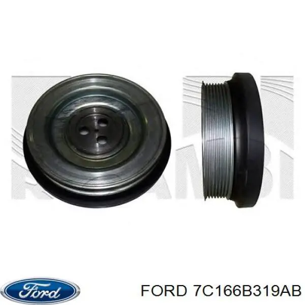 7C166B319AB Ford polia de cambota