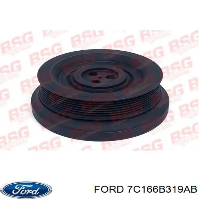 Шкив коленвала (демпфер) Ford 7C166B319AB цена, от 90.88 USD