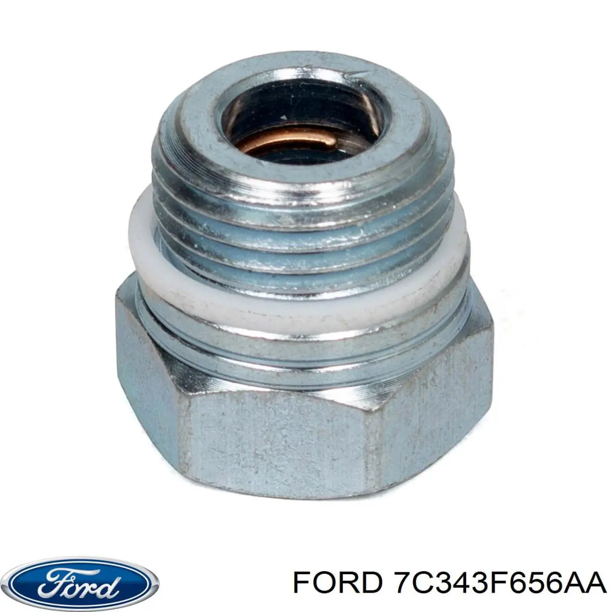 7C343F656AA Ford Штуцера насоса ГУР к шлангу высокого давления