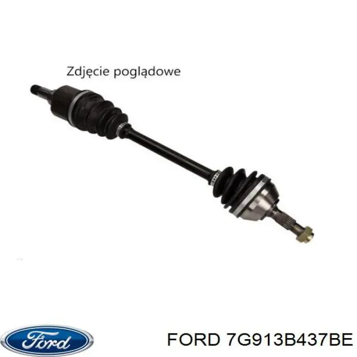 Купить 7G913B437BE Ford Привод в сборе левый