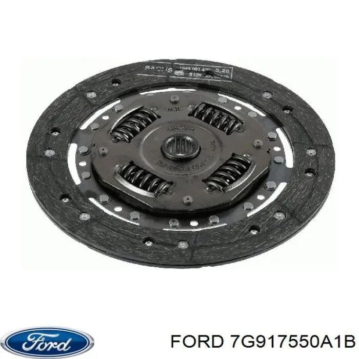 Диск сцепления 7G917550A1B Ford