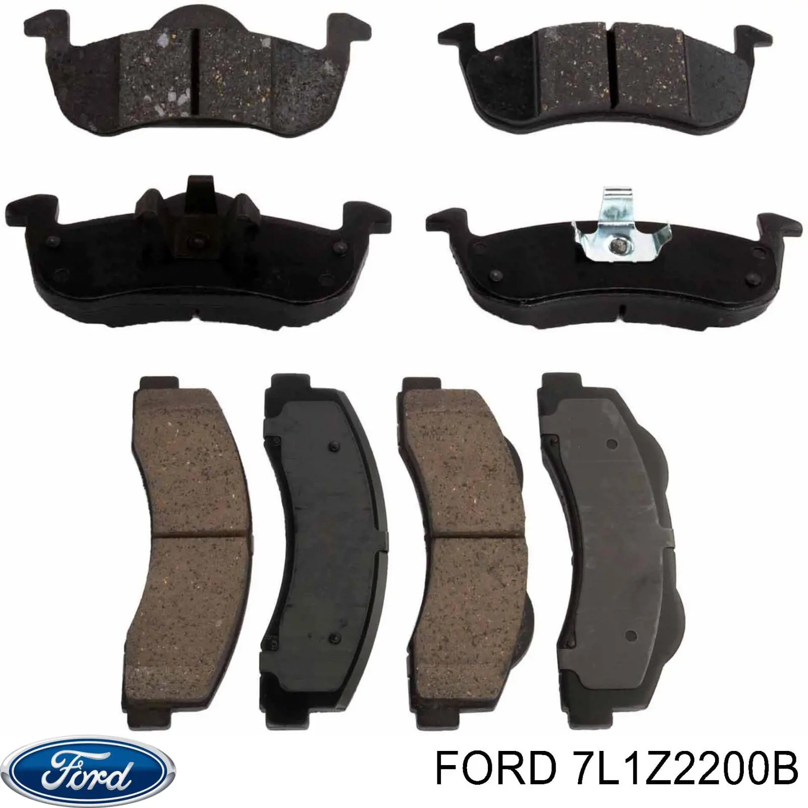 7L1Z2200B Ford Колодки тормозные дисковые комплект