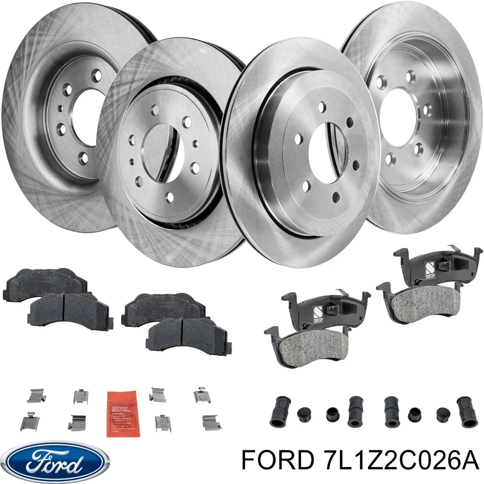 Тормозные диски 7L1Z2C026A Ford